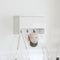 vidaXL Wall-Mounted Coat Rack White 50 x 20 x 30 cm Engineered wood