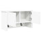 vidaXL Wall-Mounted Coat Rack White 50 x 20 x 30 cm Engineered wood