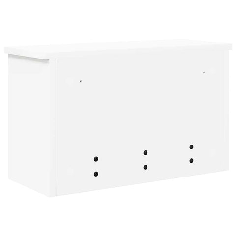vidaXL Wall-Mounted Coat Rack White 50 x 20 x 30 cm Engineered wood