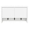 vidaXL Wall-Mounted Coat Rack White 50 x 20 x 30 cm Engineered wood
