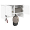 vidaXL Wall-Mounted Coat Rack White 50 x 20 x 30 cm Engineered wood