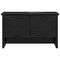 vidaXL Wall-Mounted Coat Rack with Shelf Wall-mounted with Storage with Door Black oak 50 x 20 x 30 cm