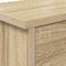 vidaXL Wall-Mounted Coat Rack with Shelf Wall-mounted with Storage with Door Sonoma oak 50 x 20 x 30 cm