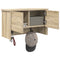 vidaXL Wall-Mounted Coat Rack with Shelf Wall-mounted with Storage with Door Sonoma oak 50 x 20 x 30 cm