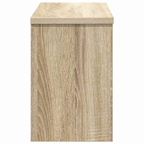 vidaXL Wall-Mounted Coat Rack with Shelf Wall-mounted with Storage with Door Sonoma oak 50 x 20 x 30 cm