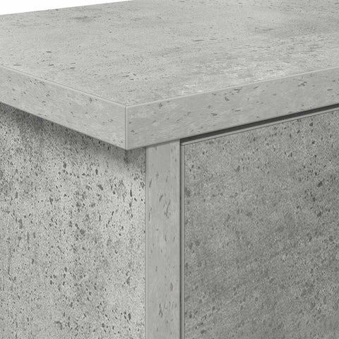 vidaXL Wall-Mounted Coat Rack with Shelf Concrete grey 50 x 20 x 30 cm