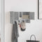 vidaXL Wall-Mounted Coat Rack with Shelf Concrete grey 50 x 20 x 30 cm