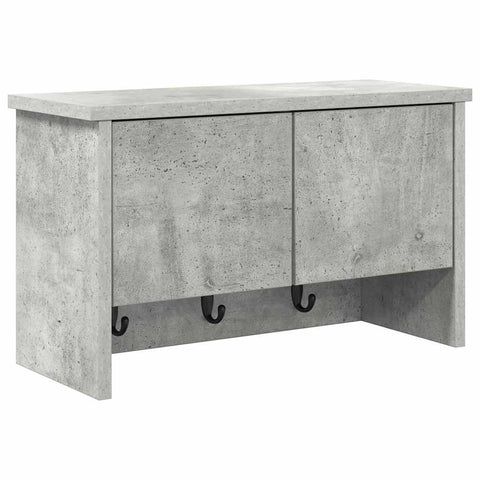 vidaXL Wall-Mounted Coat Rack with Shelf Concrete grey 50 x 20 x 30 cm