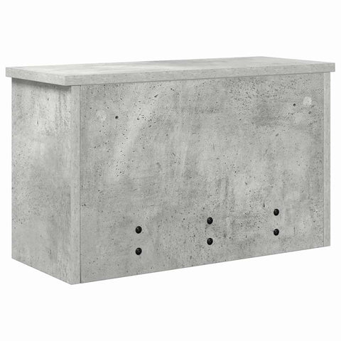 vidaXL Wall-Mounted Coat Rack with Shelf Concrete grey 50 x 20 x 30 cm