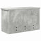 vidaXL Wall-Mounted Coat Rack with Shelf Concrete grey 50 x 20 x 30 cm