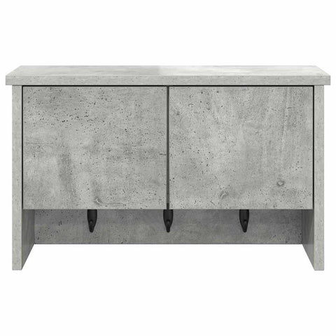 vidaXL Wall-Mounted Coat Rack with Shelf Concrete grey 50 x 20 x 30 cm