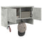 vidaXL Wall-Mounted Coat Rack with Shelf Concrete grey 50 x 20 x 30 cm
