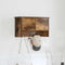 vidaXL Wall-Mounted Coat Rack with Shelf Wall-mounted with Storage with Door Smoked oak 50 x 20 x 30 cm