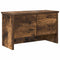 vidaXL Wall-Mounted Coat Rack with Shelf Wall-mounted with Storage with Door Smoked oak 50 x 20 x 30 cm