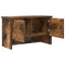 vidaXL Wall-Mounted Coat Rack with Shelf Wall-mounted with Storage with Door Smoked oak 50 x 20 x 30 cm