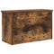 vidaXL Wall-Mounted Coat Rack with Shelf Wall-mounted with Storage with Door Smoked oak 50 x 20 x 30 cm