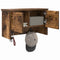 vidaXL Wall-Mounted Coat Rack with Shelf Wall-mounted with Storage with Door Smoked oak 50 x 20 x 30 cm
