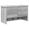 vidaXL Wall-Mounted Coat Rack with Shelf Wall-mounted with Storage with Door Grey sonoma 50 x 20 x 30 cm