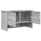 vidaXL Wall-Mounted Coat Rack with Shelf Wall-mounted with Storage with Door Grey sonoma 50 x 20 x 30 cm