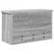 vidaXL Wall-Mounted Coat Rack with Shelf Wall-mounted with Storage with Door Grey sonoma 50 x 20 x 30 cm