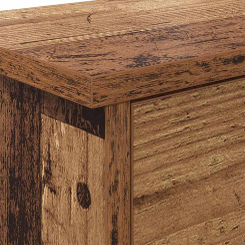 vidaXL Wall-Mounted Coat Rack Old wood 50 x 20 x 30 cm Engineered wood