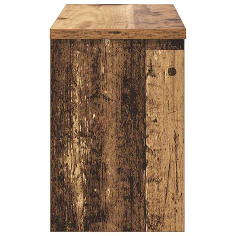 vidaXL Wall-Mounted Coat Rack Old wood 50 x 20 x 30 cm Engineered wood