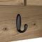 vidaXL Wall-Mounted Coat Rack with Shelf Wall-mounted with Storage with Door Artisan oak 50 x 20 x 30 cm