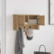 vidaXL Wall-Mounted Coat Rack with Shelf Wall-mounted with Storage with Door Artisan oak 50 x 20 x 30 cm