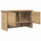 vidaXL Wall-Mounted Coat Rack with Shelf Wall-mounted with Storage with Door Artisan oak 50 x 20 x 30 cm