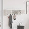 vidaXL Wall-Mounted Coat Rack White 80 x 20 x 30 cm Engineered wood