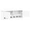 vidaXL Wall-Mounted Coat Rack White 80 x 20 x 30 cm Engineered wood