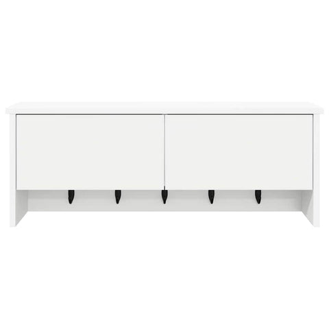 vidaXL Wall-Mounted Coat Rack White 80 x 20 x 30 cm Engineered wood