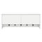 vidaXL Wall-Mounted Coat Rack White 80 x 20 x 30 cm Engineered wood