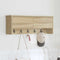 vidaXL Wall-Mounted Coat Rack with Shelf Wall-mounted with Storage with Door Sonoma oak 80 x 20 x 30 cm