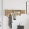 vidaXL Wall-Mounted Coat Rack with Shelf Wall-mounted with Storage with Door Sonoma oak 80 x 20 x 30 cm
