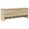vidaXL Wall-Mounted Coat Rack with Shelf Wall-mounted with Storage with Door Sonoma oak 80 x 20 x 30 cm