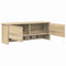 vidaXL Wall-Mounted Coat Rack with Shelf Wall-mounted with Storage with Door Sonoma oak 80 x 20 x 30 cm