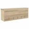vidaXL Wall-Mounted Coat Rack with Shelf Wall-mounted with Storage with Door Sonoma oak 80 x 20 x 30 cm