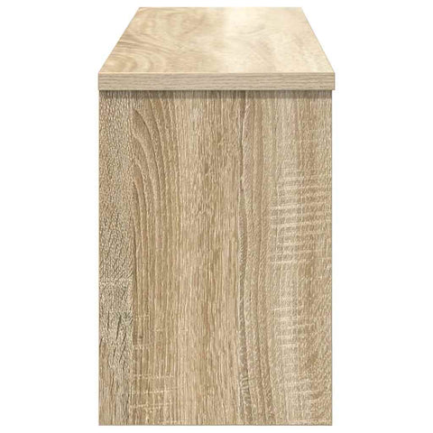vidaXL Wall-Mounted Coat Rack with Shelf Wall-mounted with Storage with Door Sonoma oak 80 x 20 x 30 cm
