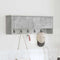 vidaXL Wall-Mounted Coat Rack with Shelf Concrete grey 80 x 20 x 30 cm