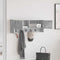 vidaXL Wall-Mounted Coat Rack with Shelf Concrete grey 80 x 20 x 30 cm