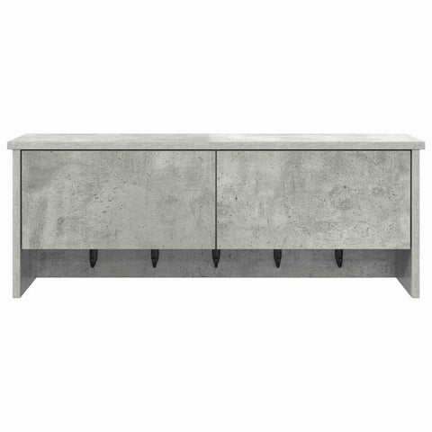 vidaXL Wall-Mounted Coat Rack with Shelf Concrete grey 80 x 20 x 30 cm
