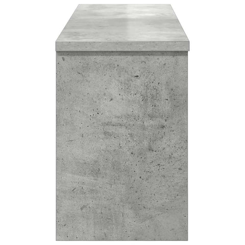 vidaXL Wall-Mounted Coat Rack with Shelf Concrete grey 80 x 20 x 30 cm