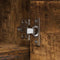 vidaXL Wall-Mounted Coat Rack with Shelf Wall-mounted with Storage with Door Smoked oak 80 x 20 x 30 cm