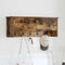 vidaXL Wall-Mounted Coat Rack with Shelf Wall-mounted with Storage with Door Smoked oak 80 x 20 x 30 cm