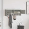 vidaXL Wall-Mounted Coat Rack with Shelf Wall-mounted with Storage with Door Grey sonoma 80 x 20 x 30 cm