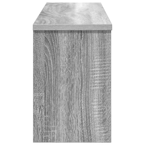 vidaXL Wall-Mounted Coat Rack with Shelf Wall-mounted with Storage with Door Grey sonoma 80 x 20 x 30 cm