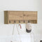 vidaXL Wall-Mounted Coat Rack with Shelf Wall-mounted with Storage with Door Artisan oak 80 x 20 x 30 cm