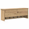 vidaXL Wall-Mounted Coat Rack with Shelf Wall-mounted with Storage with Door Artisan oak 80 x 20 x 30 cm