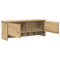vidaXL Wall-Mounted Coat Rack with Shelf Wall-mounted with Storage with Door Artisan oak 80 x 20 x 30 cm
